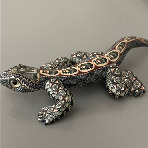 Vintage Handmade Polymer Clay Intricate Reptile Art Sculpture Collectible - Picture 3 of 8